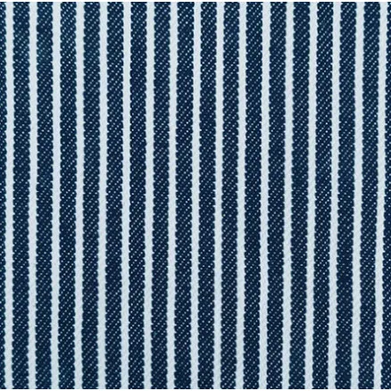 Denimstoff 145cm 008 Marineblau Gestreift - 50cm