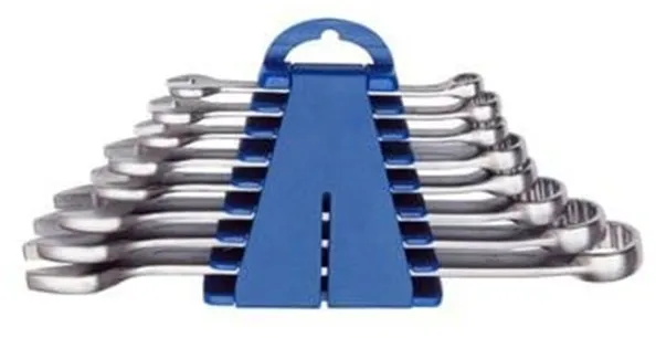 VAERK Ring-Maulschlüsselsatz 8-teilig im Halter 8-22 mm