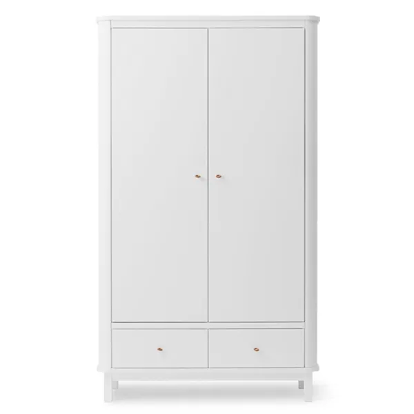 Oliver Furniture Wood Kleiderschrank 2 Türen Weiß