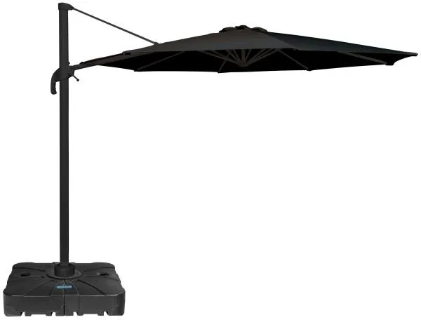 Roma Sonnenschirm mit Rotation schwarz 3m