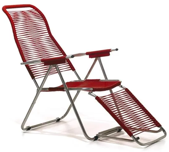 Fiam Spaghetti Sonnenliege Rot