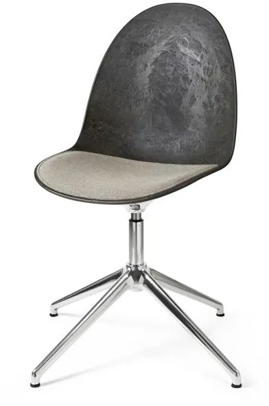 Mater Eternity Drehbarer Esszimmerstuhl Aluminium mit gepolstertem Sitz 218 Beige