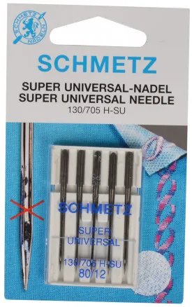 Schmetz Nähmaschinennadeln Super Universal Gr. 80 - 5 Stk.