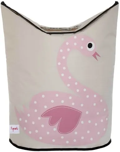 3 Sprouts Wäschekorb, Schwan
