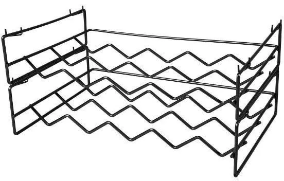 Bastian Weinregal Bacchus 2 Stück Schwarz lackiertes Metall